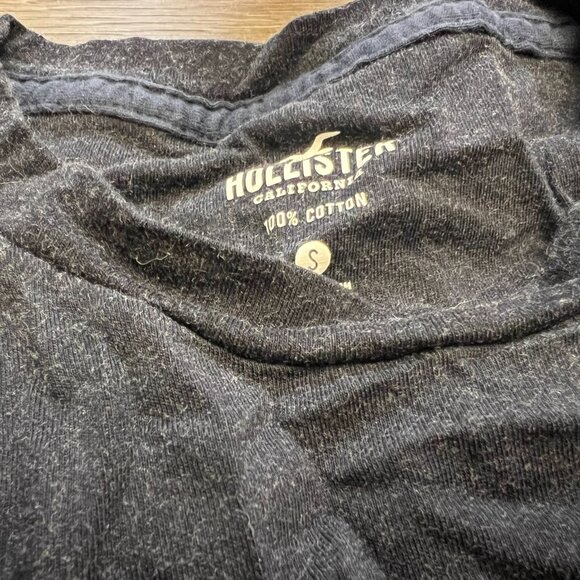 Hollister California Ombre Gradient Long Sleeve Logo Tee Men's Size S - Picture 2 of 3